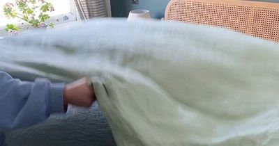 The viral 'burrito' bed-making hack that has divided homeowners