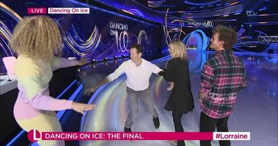 Dancing On Ice's Brendan Cole almost suffers icy slip live on ITV Lorraine ahead of final