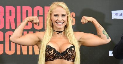 Who is Ebanie Bridges and why does the 'Blonde Bomber' wear tiny underwear to weigh-ins?