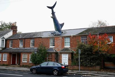 House with huge shark sticking out of roof given listed building status despite owner’s objections