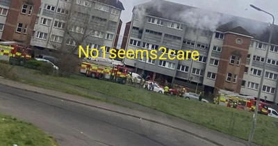 Glasgow fire crews called to extinguish blaze at Springburn block of flats