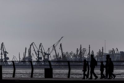 No one will surrender Mariupol port to Russia, Ukrainian security official says