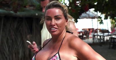 Katie Price compares herself to 'pig' as she shows off latest boob job in tiny bikini