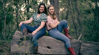 Line dancers Claire Harris and Kate Strong quit jobs to host hoedowns for charity on epic rural road trip