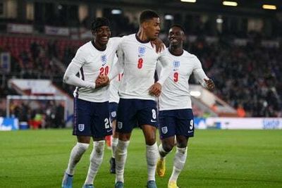 England U21 4-1 Andorra U21: Balogun, Ramsey, Gibbs-White and Gordon keep Euro 2023 pressure on