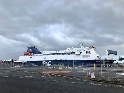 P&O ship detained in Larne after being deemed ‘unfit to sail’