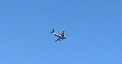 RAF plane spotted flying over the north-east of England