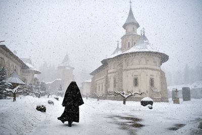 Orthodox monks welcome Ukrainian refugees to medieval monastery