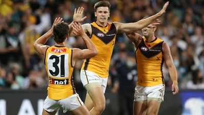Hawthorn stuns Port Adelaide as Sam Mitchell's young side sends a message with a 64-point win