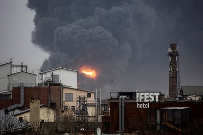 Rockets hit western Ukraine as Biden visits Poland, decries Putin