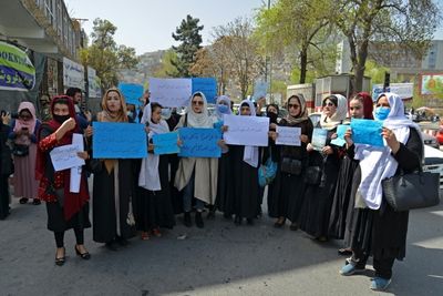 'Open the schools': Afghan girls protest in Kabul