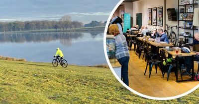 The cycle café right next to historic park with mouth-watering cakes and pizza
