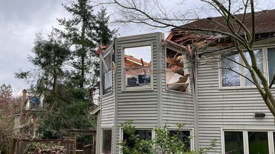 VIDEO: Speeding Driver Launches Into Air And Crashes Into Second Floor Of Oregon House