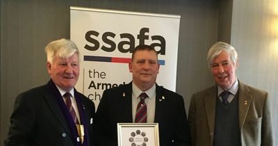 Lanarkshire man rewarded for sterling service to Armed Forces charity