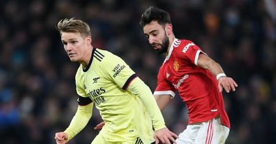 Man Utd star Bruno Fernandes told he wouldn't replace Martin Odegaard at Arsenal