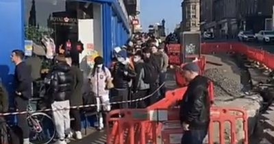 Edinburgh shoppers in frenzy as queues stretch back 'for miles' to get into watch shop