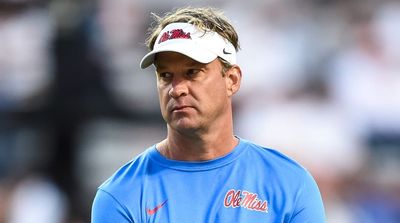 Lane Kiffin Throws Golf Ball for First Pitch at Ole Miss vs. Tennessee Game