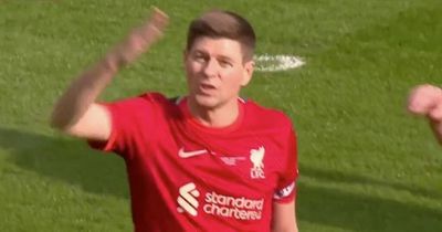 Steven Gerrard delights Liverpool fans just minutes into latest Anfield return