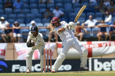 Da Silva hits undefeated maiden century as Windies lead by 93 runs