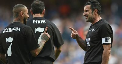 Luis Figo thanks Rangers as grateful Real Madrid legend blown away by 'incredible atmosphere'