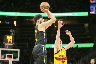 Warriors’ Klay Thompson drops 37 points in season-high 40 minutes vs. Hawks