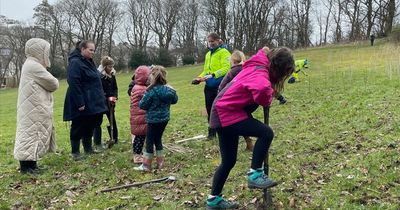 Primary school pupils help plant hundreds of trees in South Lanarkshire