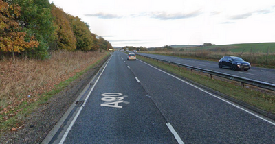 Girl, 7, and woman airlifted to hospital after two-car crash on A90