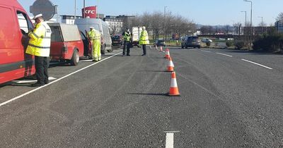 Police Scotland crackdown on drivers coming off M8 and city bypass