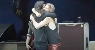 Taylor Hawkins hugged by Dave Grohl on stage in last video before tragic death