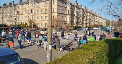 Edinburgh street closed to traffic to allow children to play freely