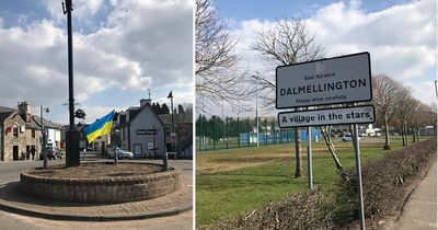 Ukraine receives show of support from Dalmellington as country's flag proudly flies in town centre