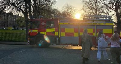 Edinburgh firefighters race to the Meadows as hundreds are out enjoying the sun