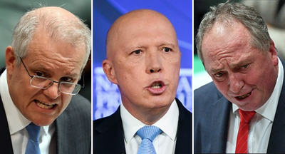 Morrison, Dutton and Joyce are the Coalition’s toxic trio — lucky they have Frydenberg