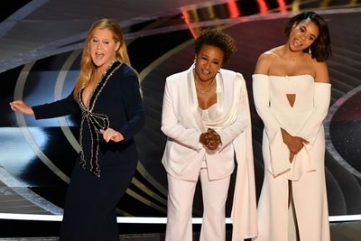 Hollywood celebrates at Oscars as 'CODA' seeks top prize
