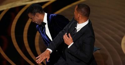 Will Smith hits Chris Rock on Oscars stage after joke about wife Jada Pinkett Smith