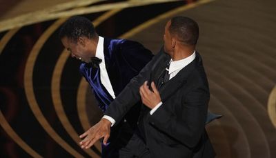 Will Smith slaps Chris Rock during Oscars telecast for comment about Jada Pinkett Smith