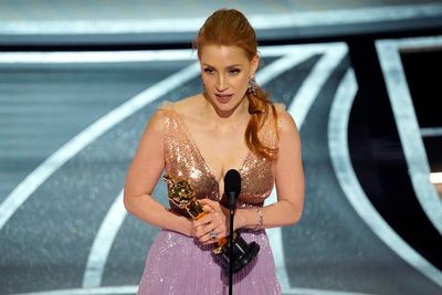 Jessica Chastain wins best actress Oscar for 'Tammy Faye'