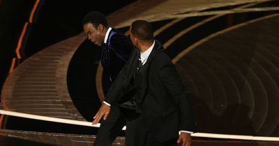 Will Smith hits Chris Rock at the Oscars after comedian makes joke about his wife Jada