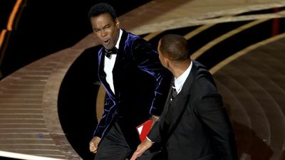 Will Smith slaps Chris Rock before emotional acceptance speech