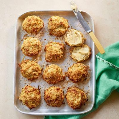 Anna Jones’s recipe for cheddar, swede and wild garlic scones