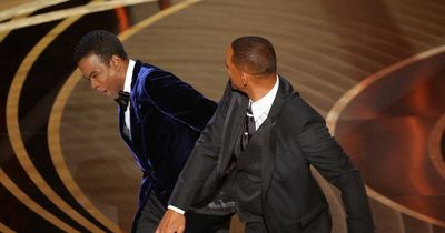 Will Smith hits Chris Rock on stage at Oscars after he made joke about Jada Pinkett Smith