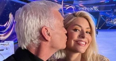 Phillip Schofield plants kiss on Holly Willoughby as she gushes over her 'favourite' after Dancing On Ice final