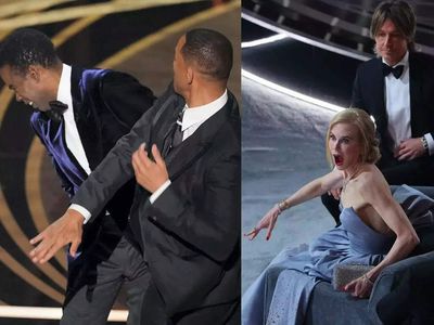 Nicole Kidman's reaction to Will Smith smacking Chris Rock goes viral; Twitter says 'a new meme is born'