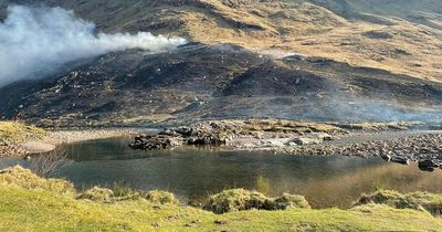 Huge wildfire in Glen Etive sparked by 'fireworks' as 'five football pitches' of land destroyed
