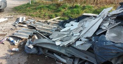 Appeal to find culprits after asbestos dumped at the side of Nottinghamshire road