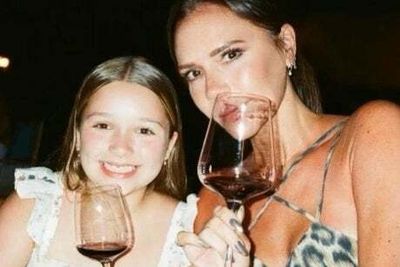 Victoria Beckham clarifies daughter Harper not drinking alcohol in new photo