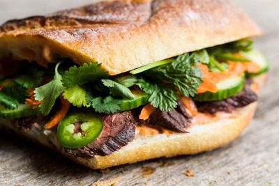 Recipe: Load up steak bahn mi with contrasting textures