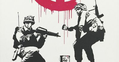 Banksy artwork raises £81,000 for Ukrainian children's hospital in auction