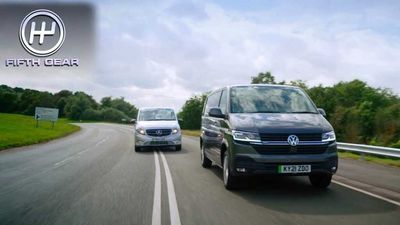 Watch This Incredibly Exciting... Electric Van Track Battle