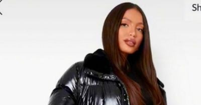 Woman in stitches after Boohoo coat leaves her looking 'like a giant bin bag'